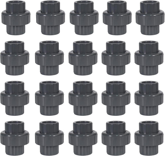 Schedule 80 PVC Fittings (Black) - UNION W/O-RING SEAL Connector - 3" (SOC x SOC)