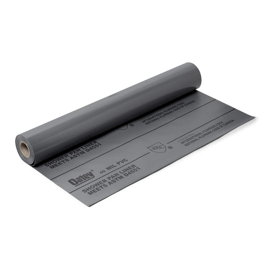 PVC Shower Pan Liner Gray 6' x 50'